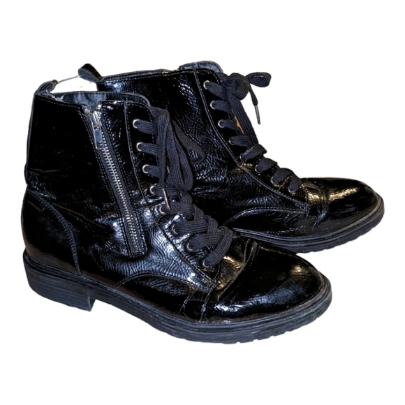 Justfab Ansley flat combat boot - Picture 5 of 8